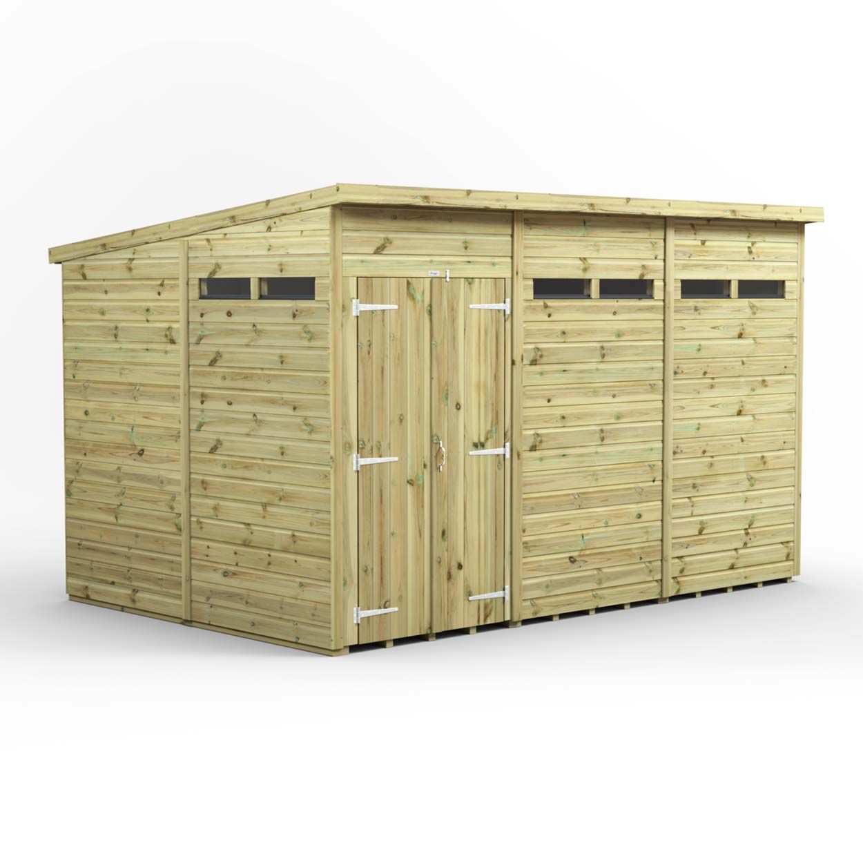 Powersheds Prem Pent Security Shed 12ftx8ft DD