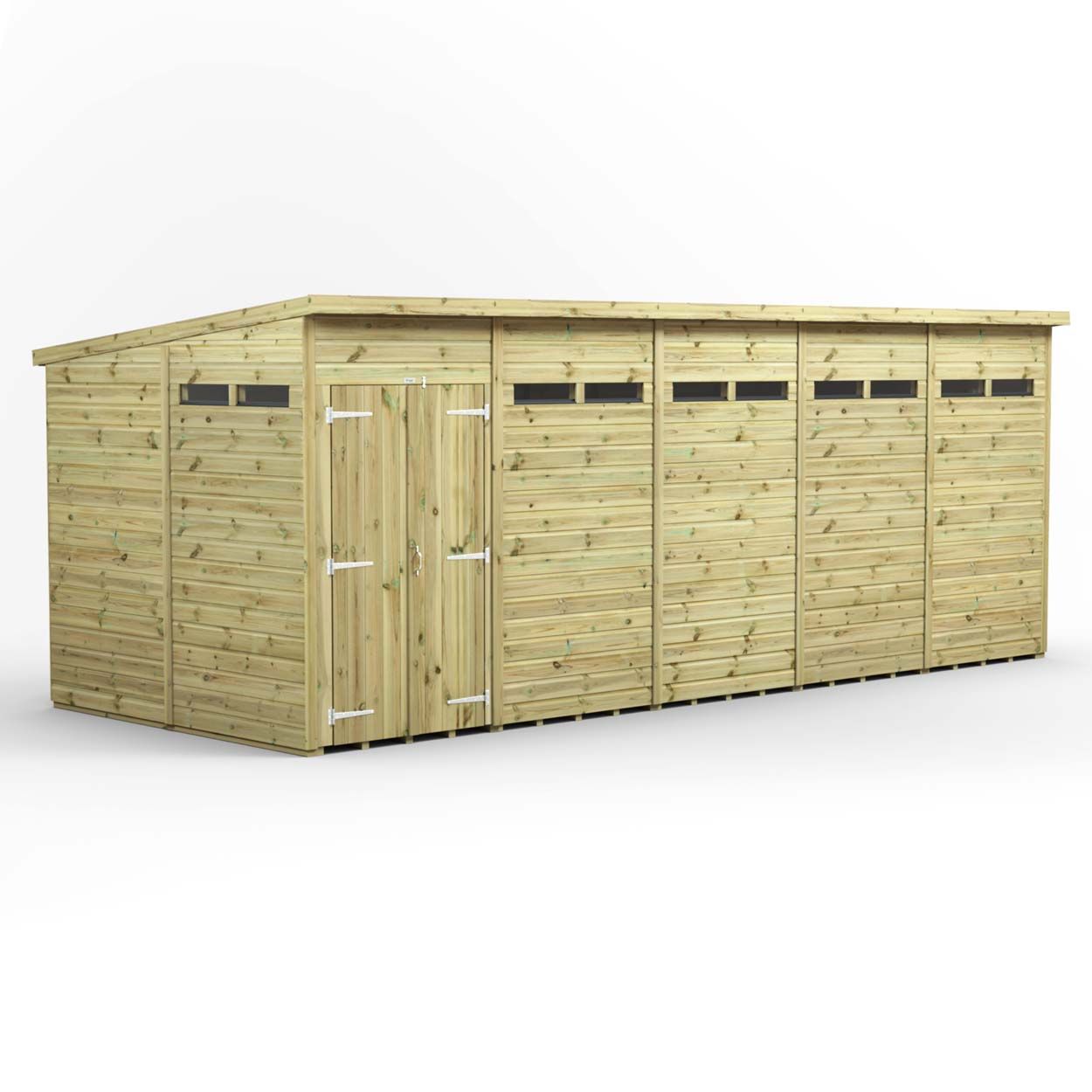 Powersheds Prem Pent Security Shed 20ftx8ft DD