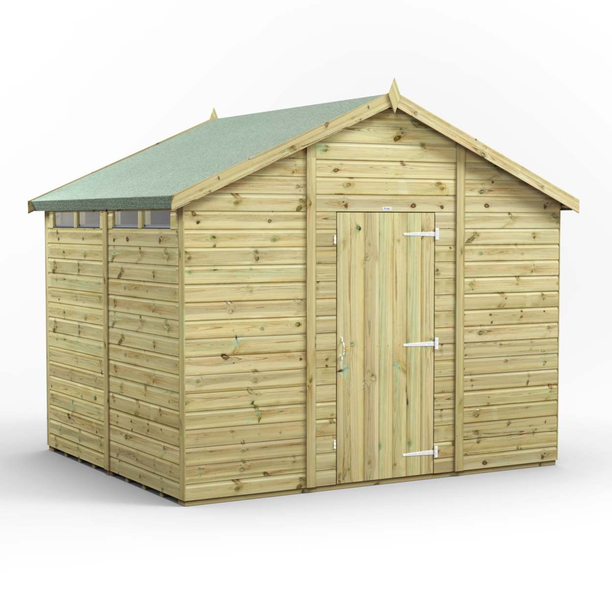 Powersheds Prem Apex Security Shed 8ftx10ft