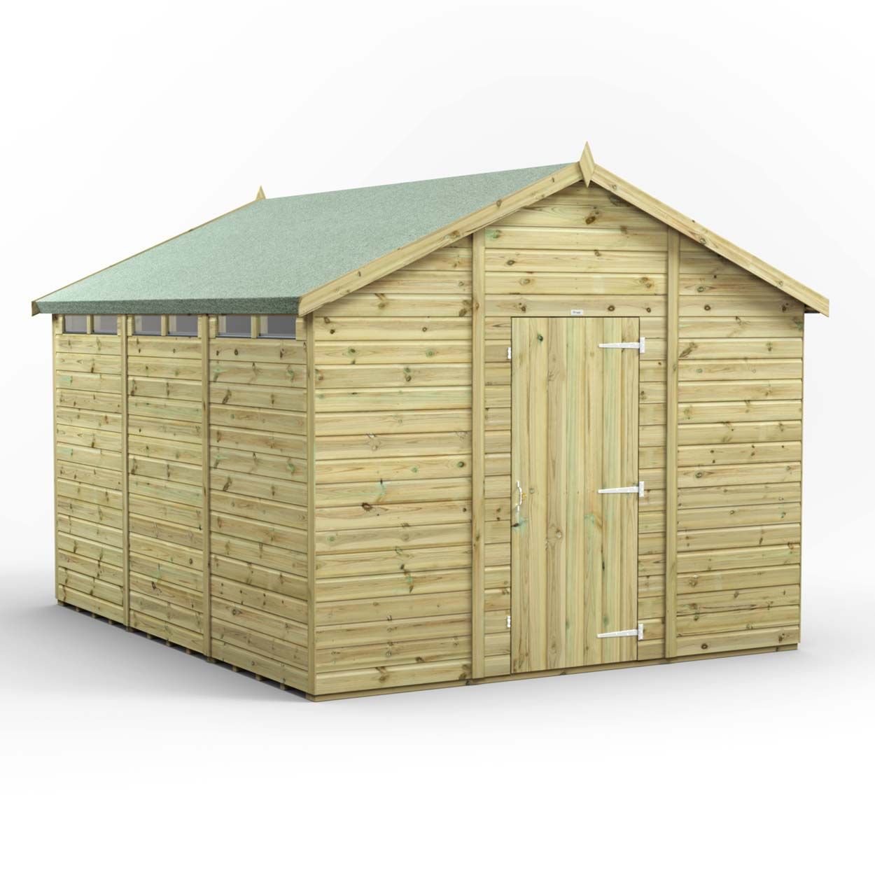 Powersheds Prem Apex Security Shed 12ftx10ft