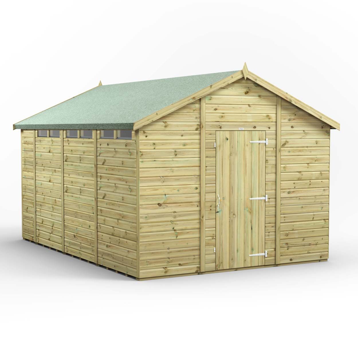 Powersheds Prem Apex Security Shed 14ftx10ft