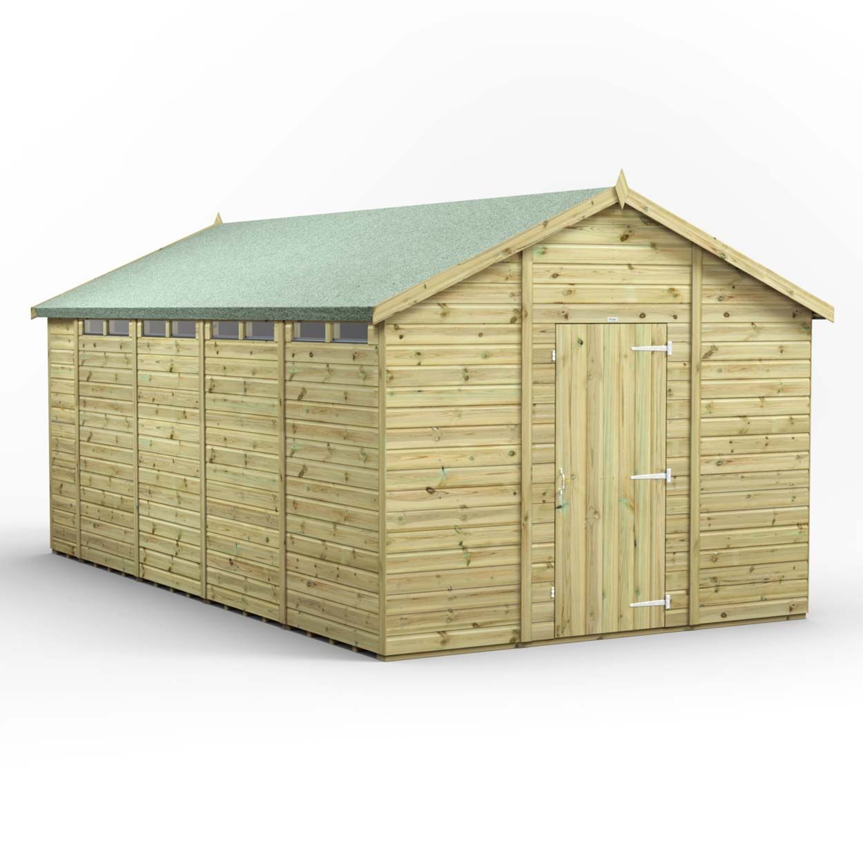 Powersheds Prem Apex Security Shed 18ftx10ft