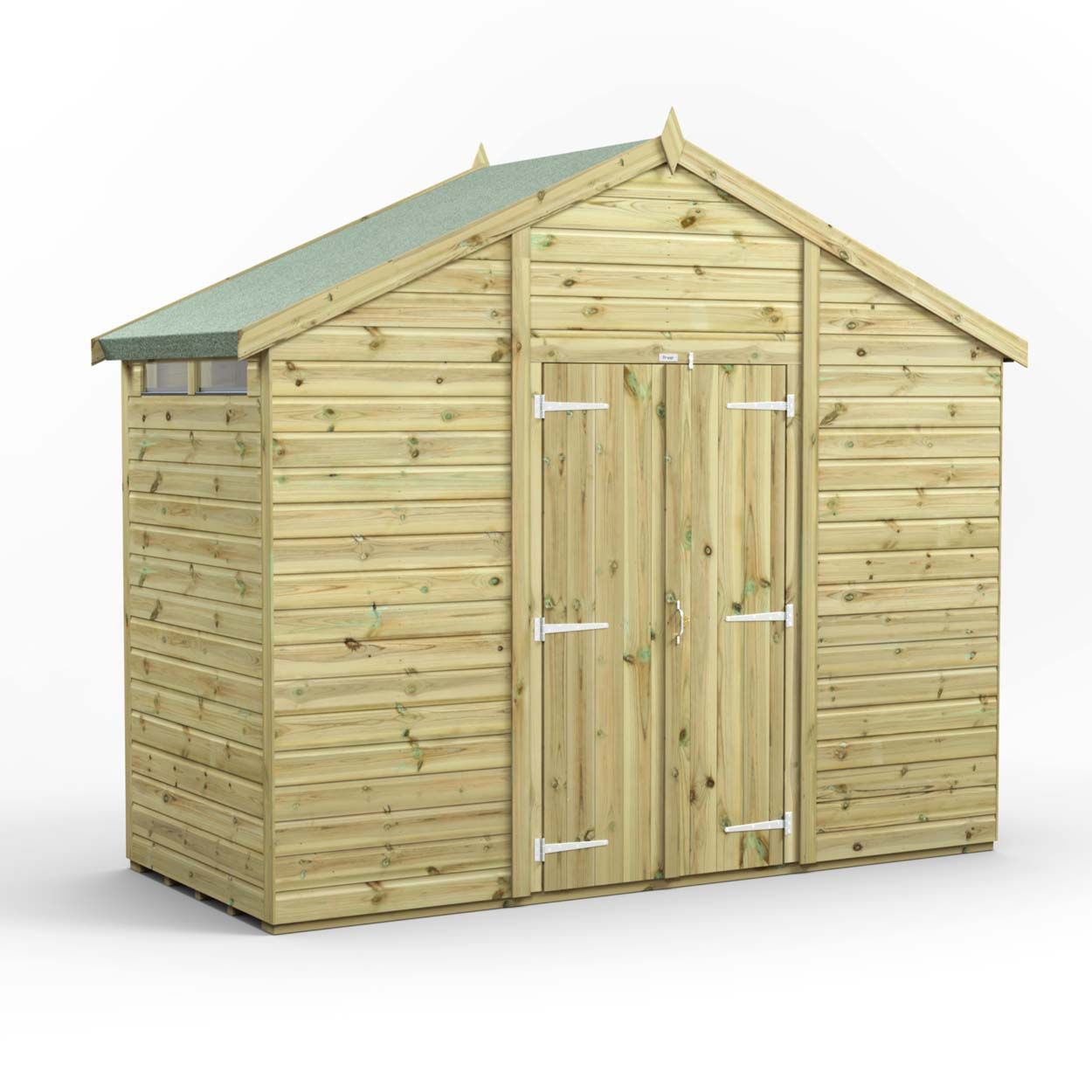 Powersheds Prem Apex Security Shed 4ftx10ft DD