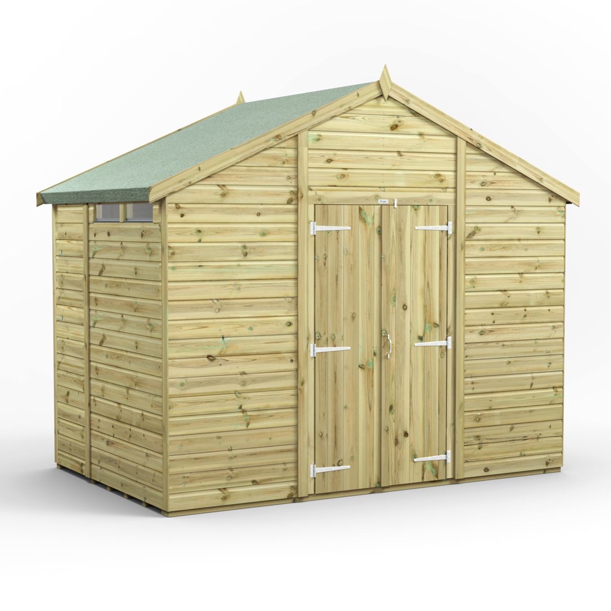 Powersheds Prem Apex Security Shed 6ftx10ft DD