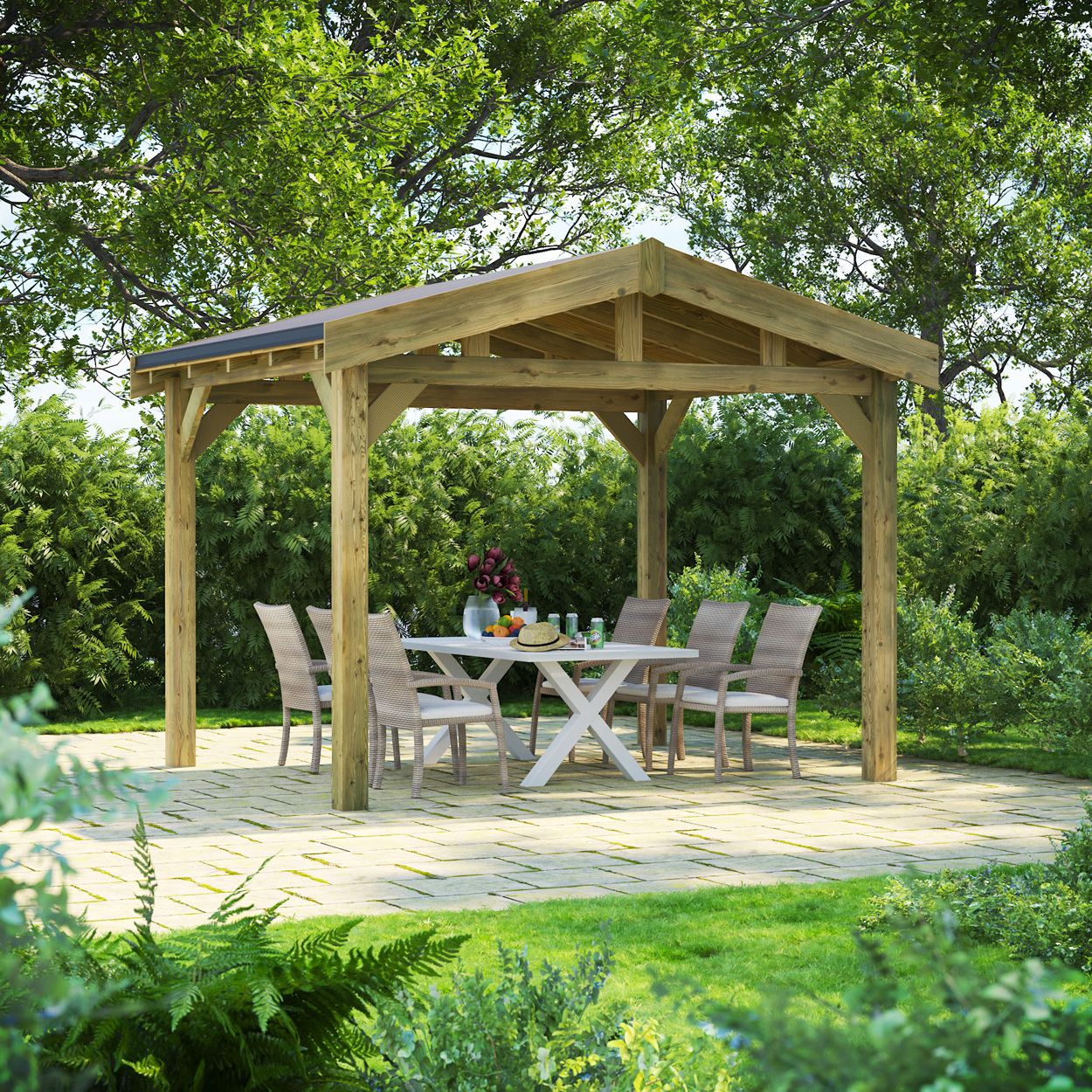 Powersheds Apex Gazebo 10ftx12ft
