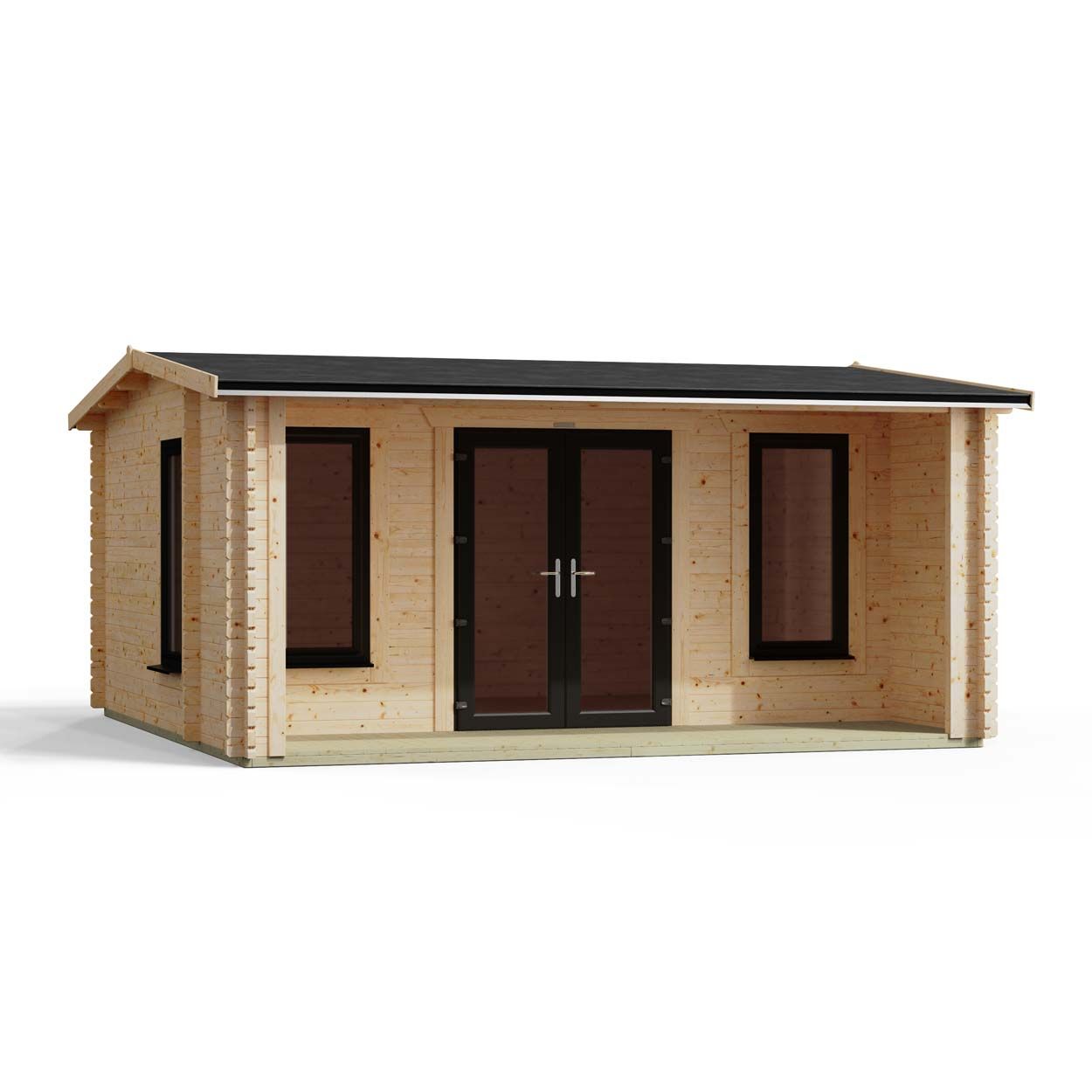 Powersheds Apex Snug Log Cabin 18ftx14ft DTL 44mm