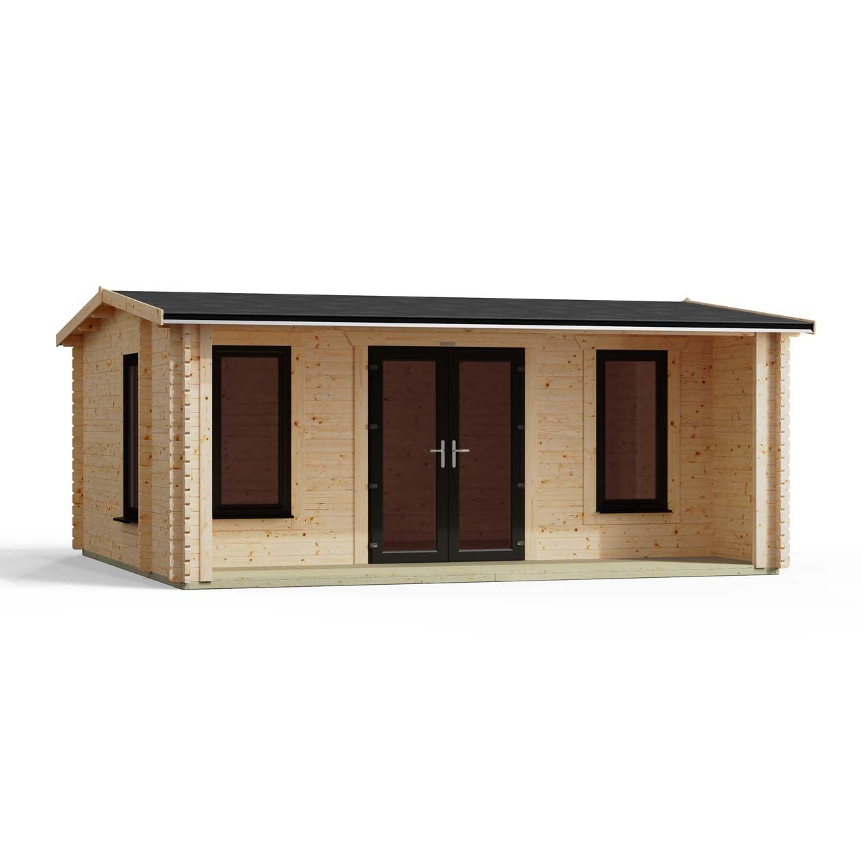 Powersheds Apex Snug Log Cabin 18ftx16ft DTL 44mm
