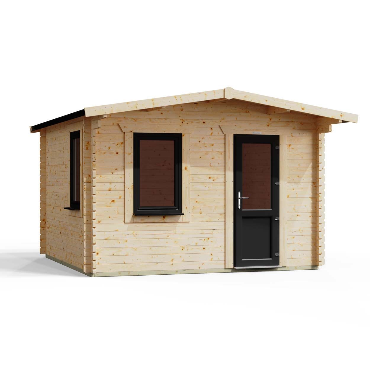 Powersheds Apex Retreat LCabin 12ftx12ft Window SD