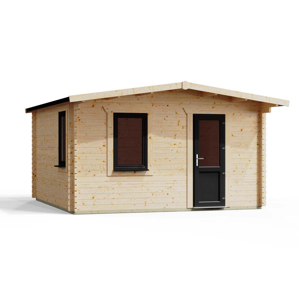Powersheds Apex Retreat LCabin 14ftx14ft Window SD