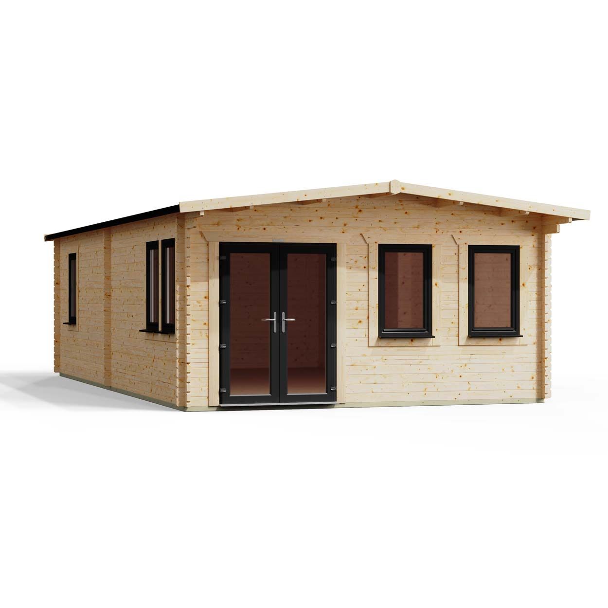 Powersheds Apex Manor Log Cabin 28ftx16ft DTR