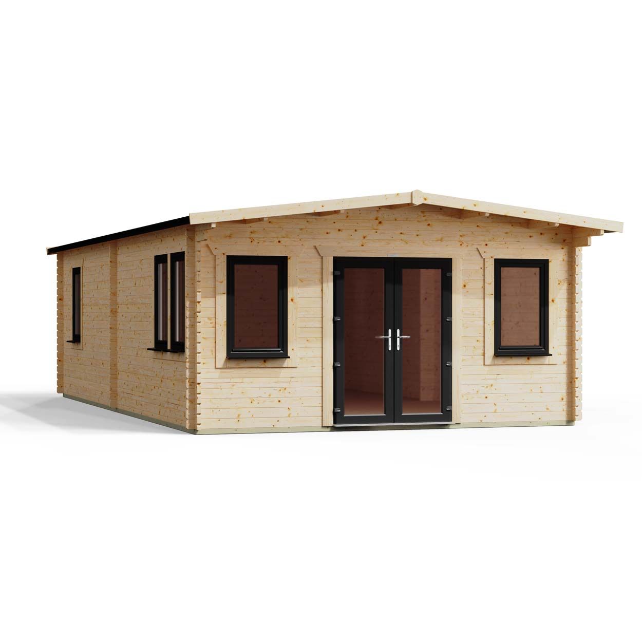 Powersheds Apex Manor Log Cabin 28ftx16ft DC