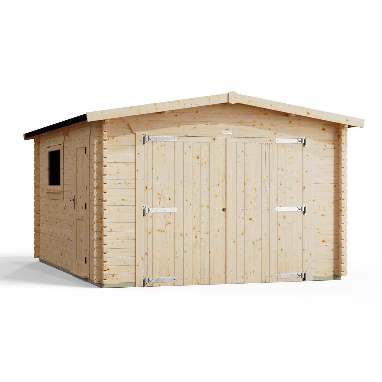 Powersheds Apex Garage Log Cabin 16ftx12ft