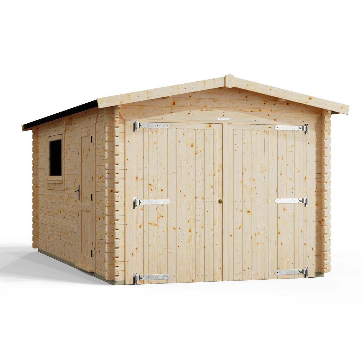 Powersheds Apex Garage Log Cabin 18ftx10ft
