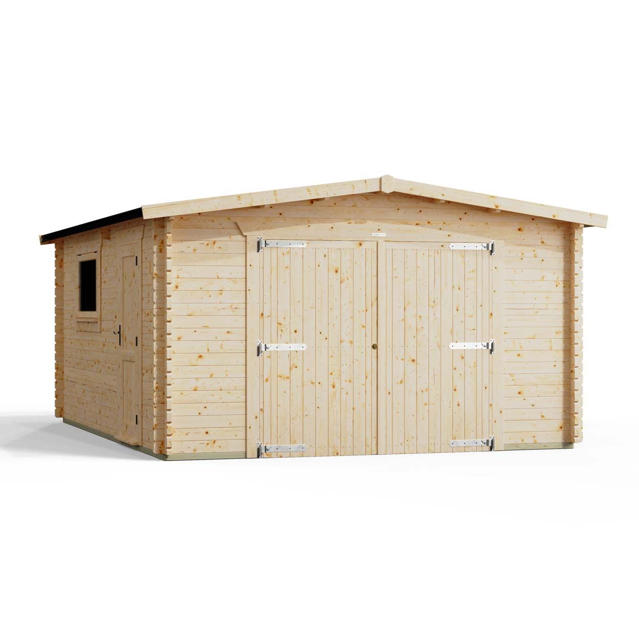 Powersheds Apex Garage Log Cabin 18ftx14ft