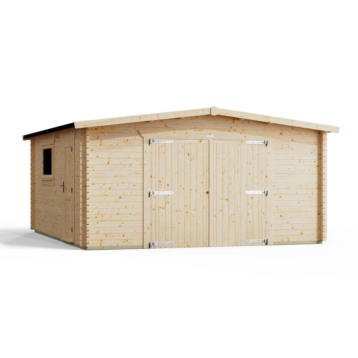 Powersheds Apex Garage Log Cabin 18ftx16ft