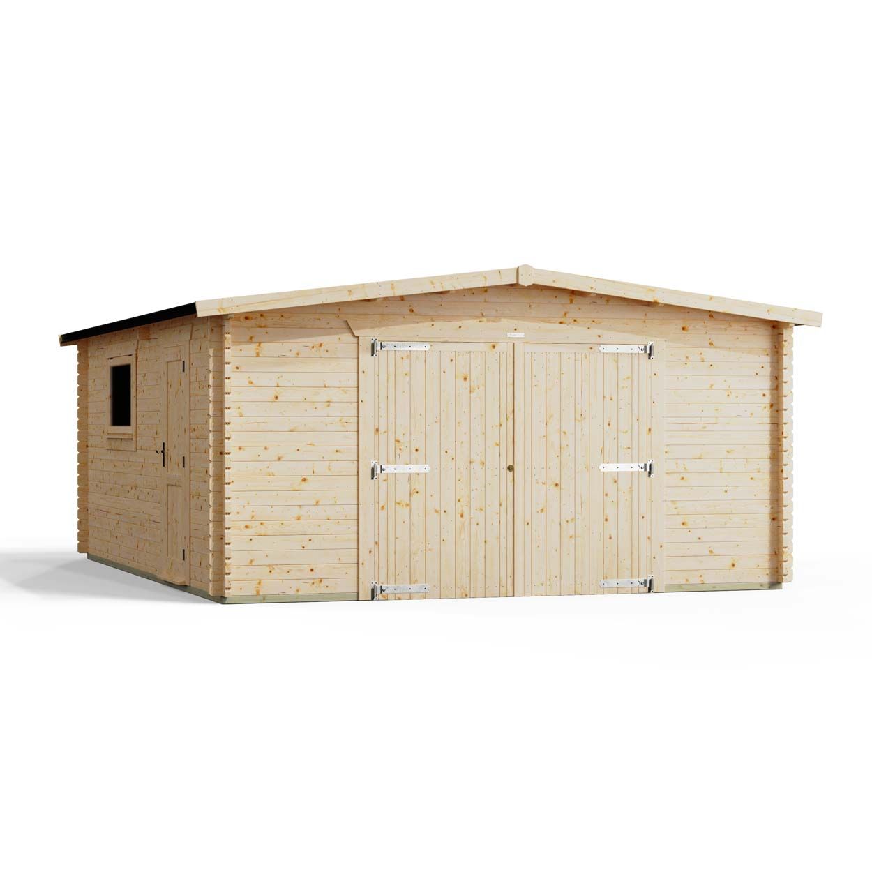 Powersheds Apex Garage Log Cabin 20ftx16ft