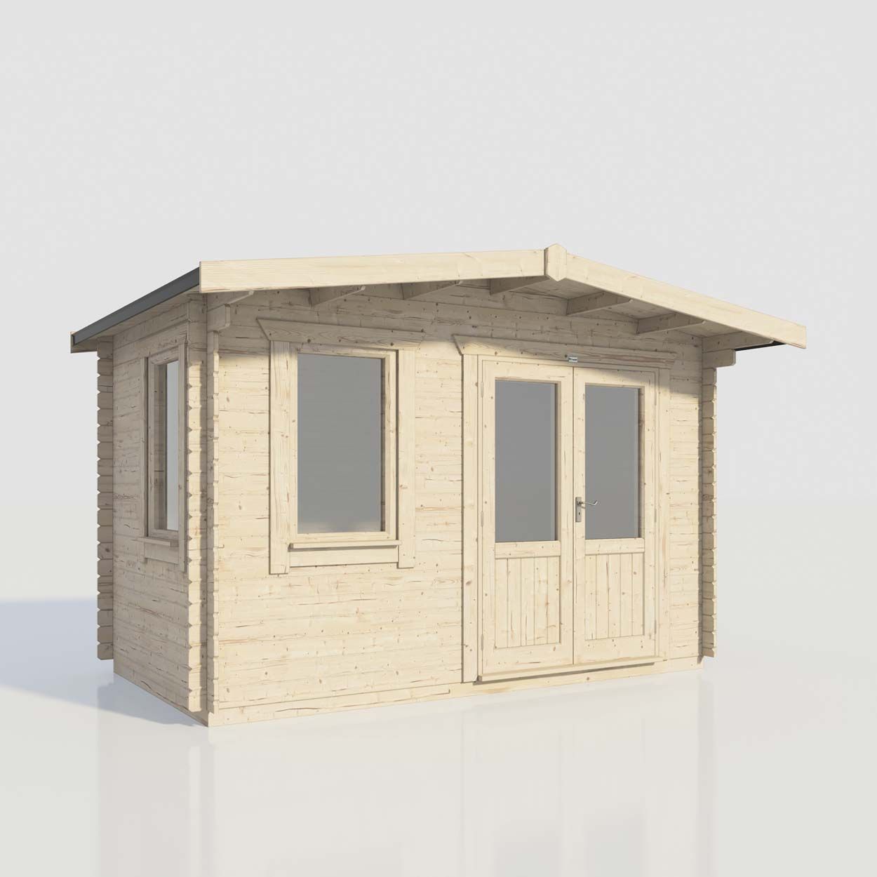 Powersheds Chalet Clasic LCabin 8ftx14ft DTR 44mm