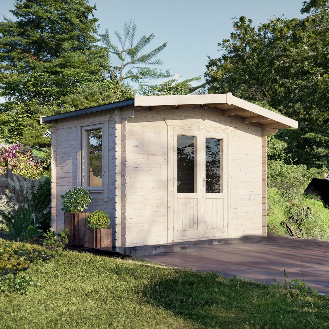 Powersheds Chalet Clasic LCabin 8ftx14ft DC 44mm