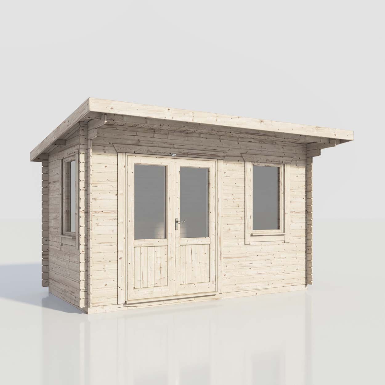 Powersheds Pent Clasic LCabin 14ftx8ft DTL 44mm
