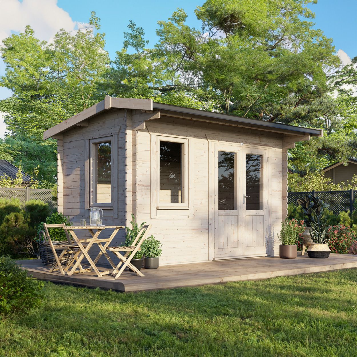 Powersheds Apex Clasic LCabin 14ftx8ft DTR 44mm