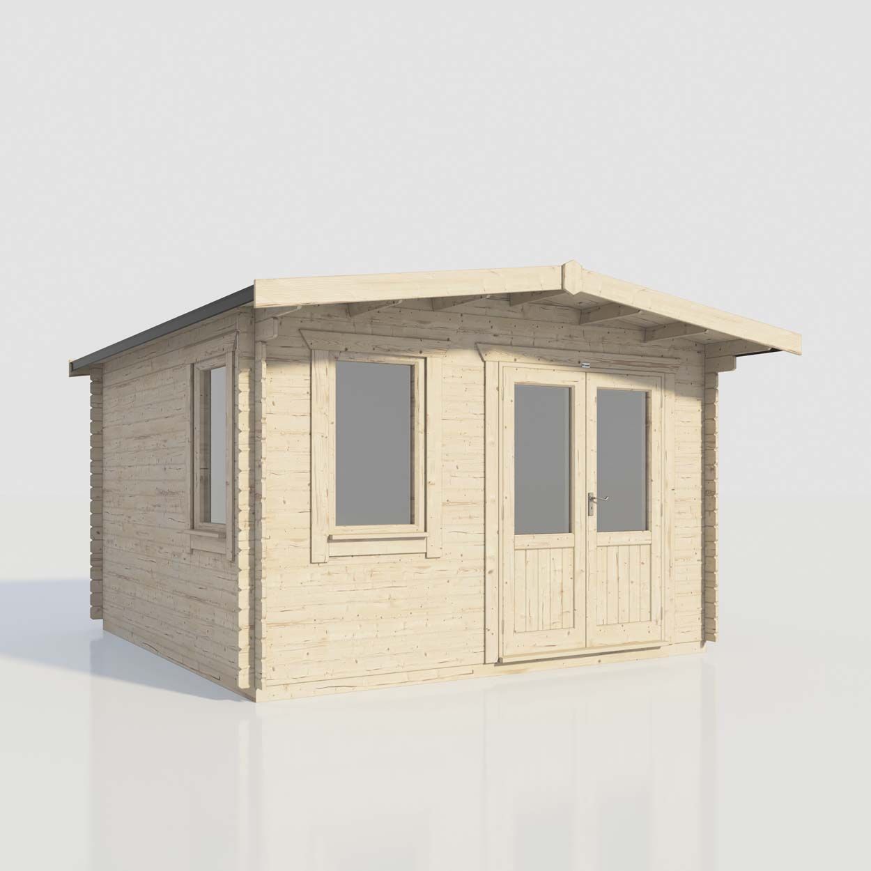 Powersheds Chalet Clasic LCabin 14ftx14ft DTR 44mm