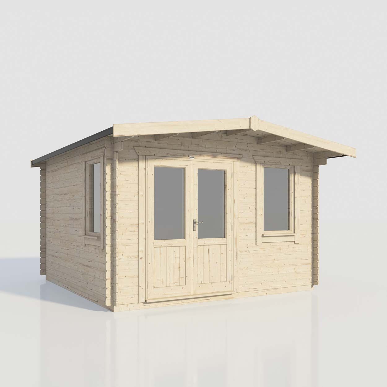 Powersheds Chalet Clasic LCabin 14ftx14ft DTL 44mm