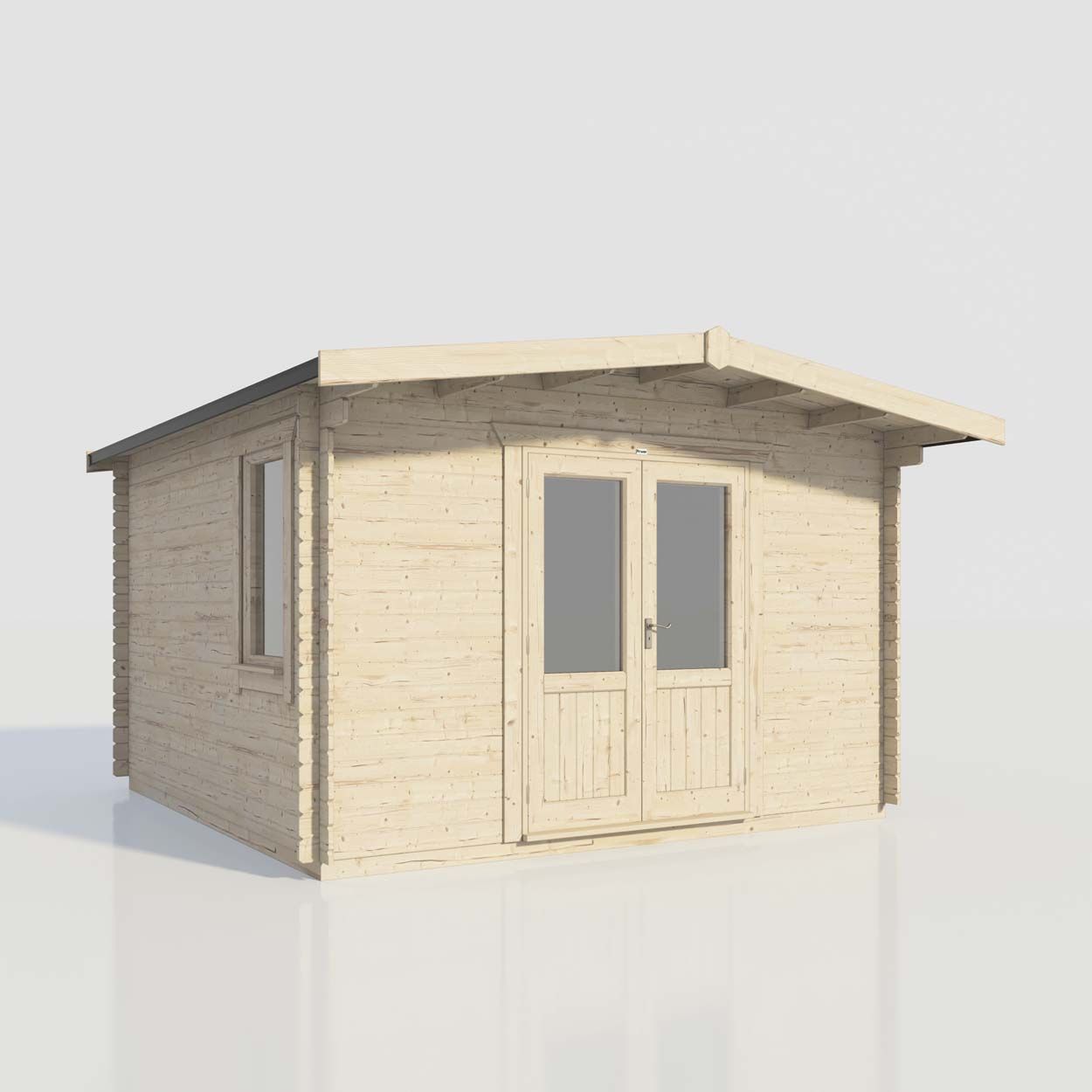 Powersheds Chalet Clasic LCabin 14ftx14ft DC 44mm
