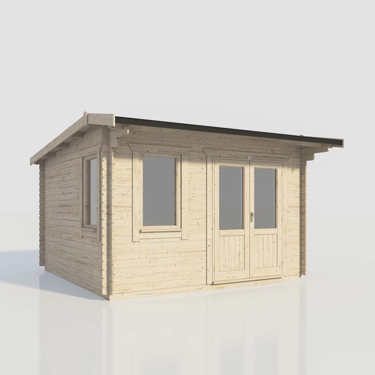 Powersheds Apex Clasic LCabin 14ftx14ft DTR 44mm