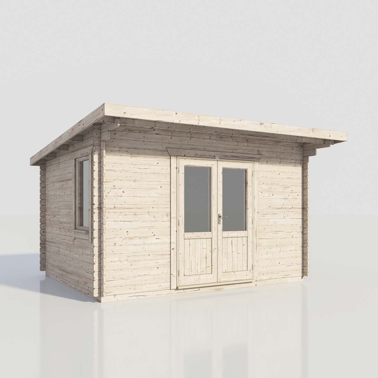 Powersheds Pent Clasic LCabin 14ftx12ft DC 44mm