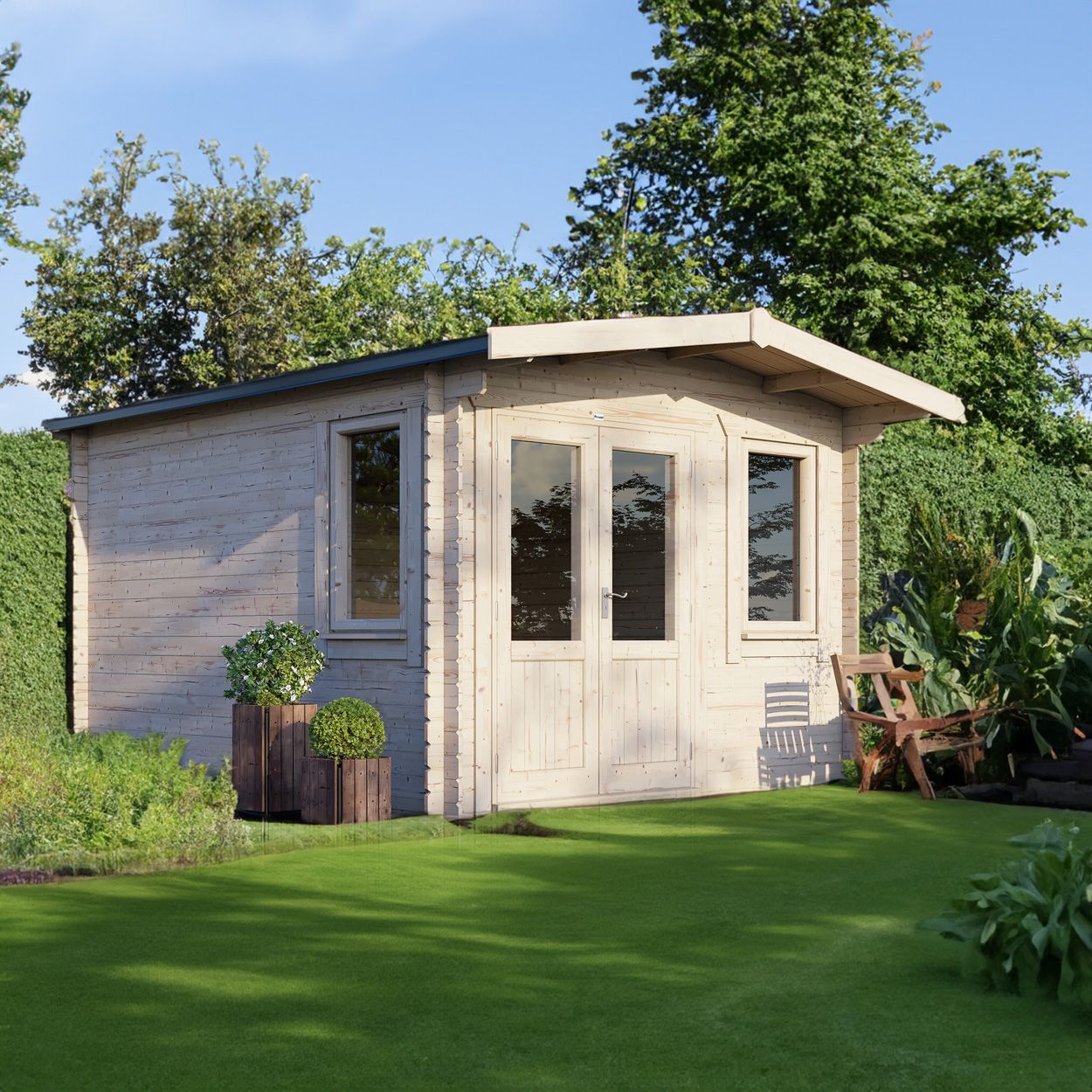 Powersheds Chalet Clasic LCabin 14ftx12ft DTL 44mm
