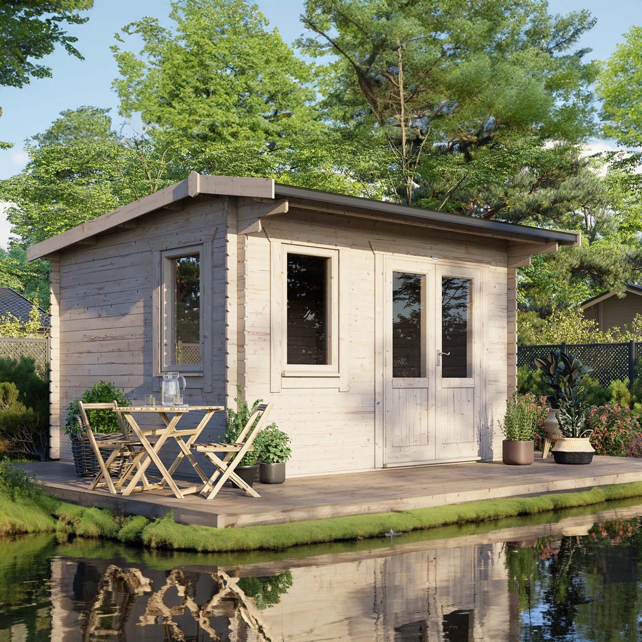 Powersheds Apex Clasic LCabin 14ftx12ft DTR 44mm