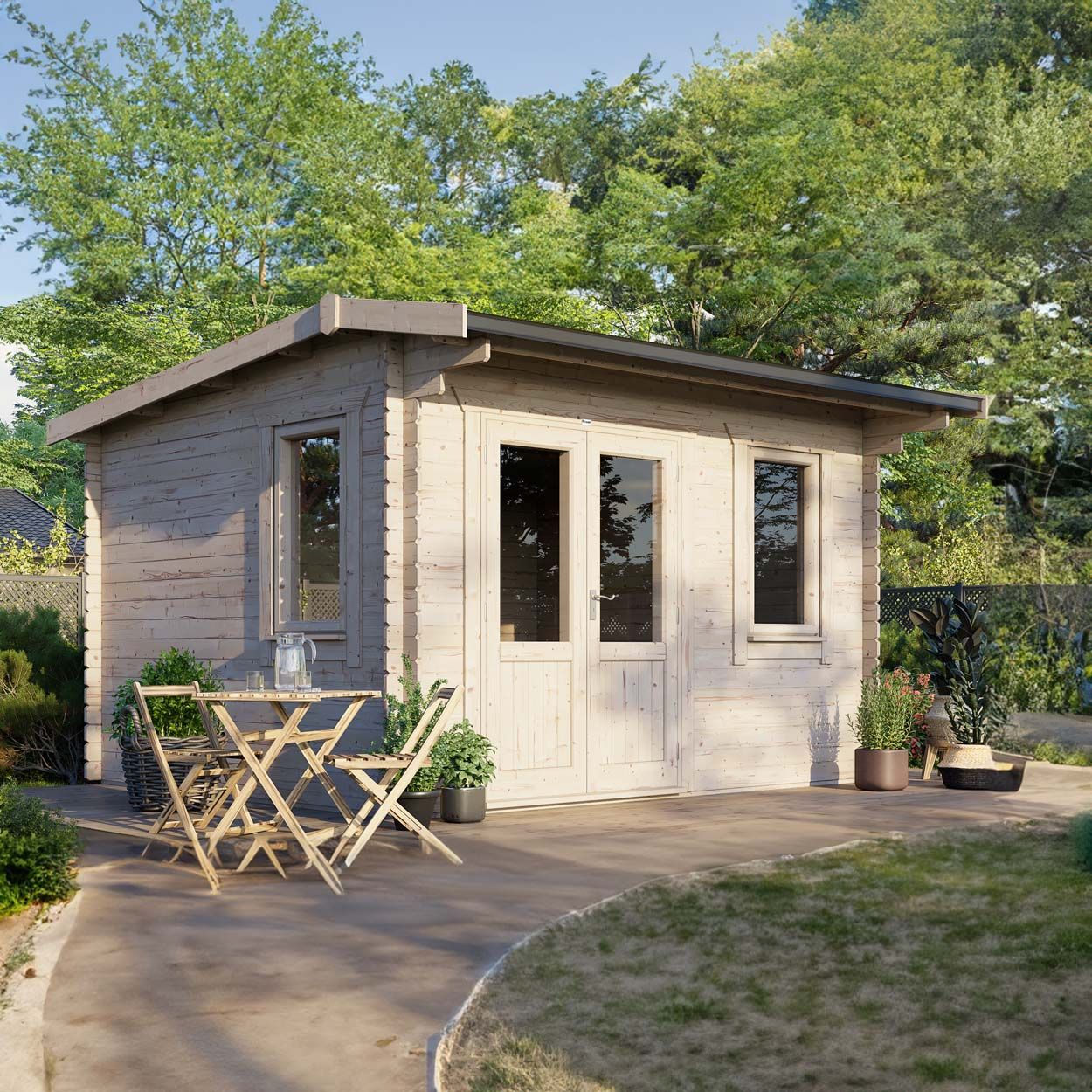Powersheds Apex Clasic LCabin 14ftx12ft DTL 44mm