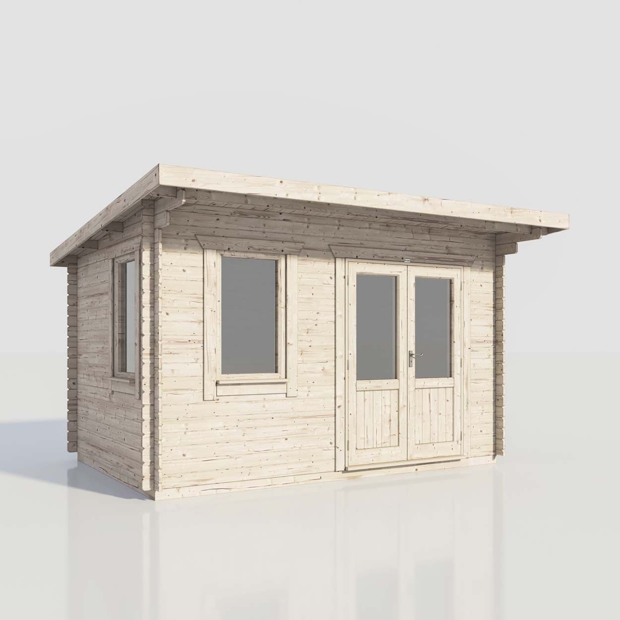 Powersheds Pent Clasic LCabin 14ftx10ft DTR 44mm