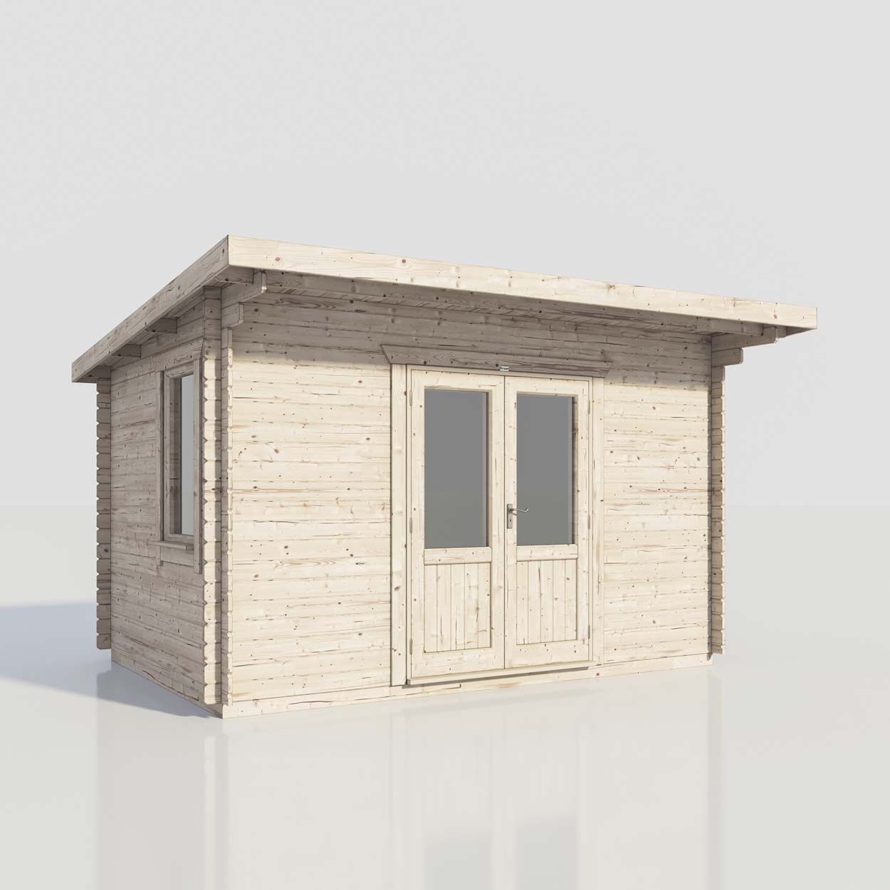 Powersheds Pent Clasic LCabin 14ftx10ft DC 44mm