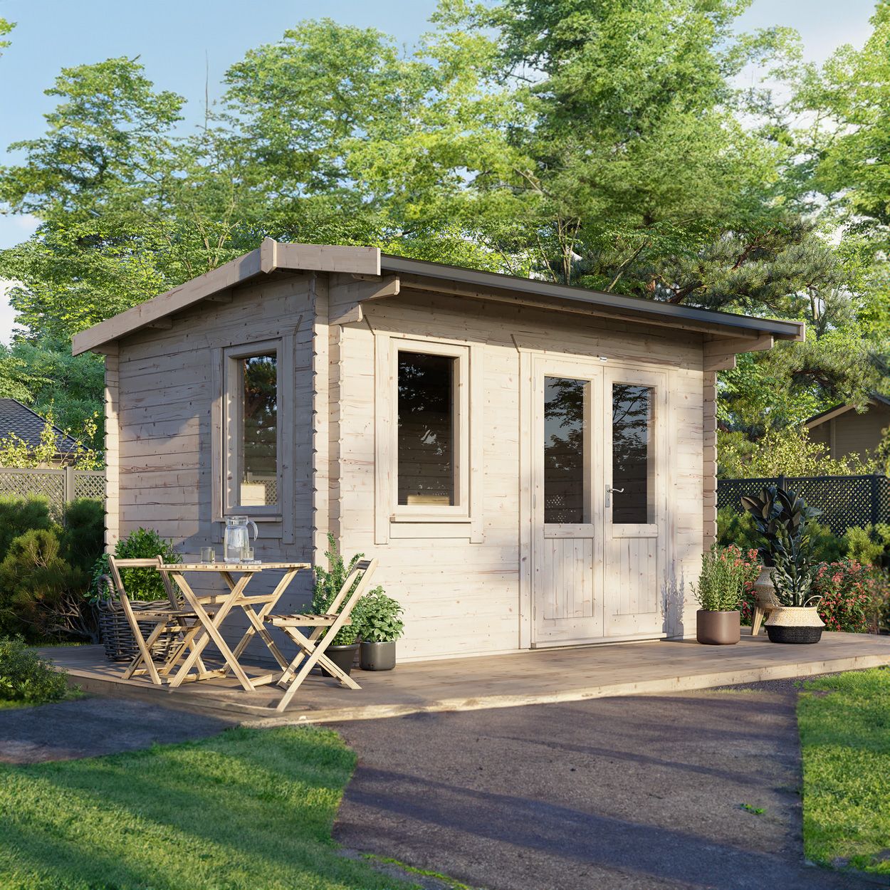 Powersheds Apex Clasic LCabin 14ftx10ft DTR 44mm