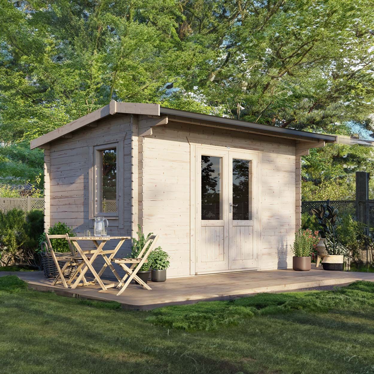 Powersheds Apex Clasic LCabin 14ftx10ft DC 44mm
