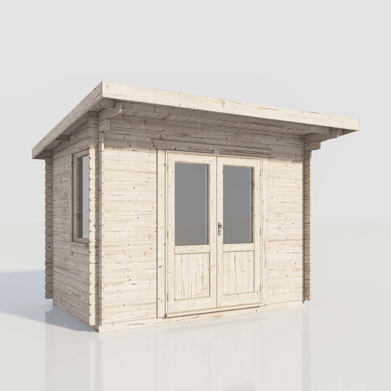 Powersheds Pent Clasic LCabin 12ftx8ft DC 44mm