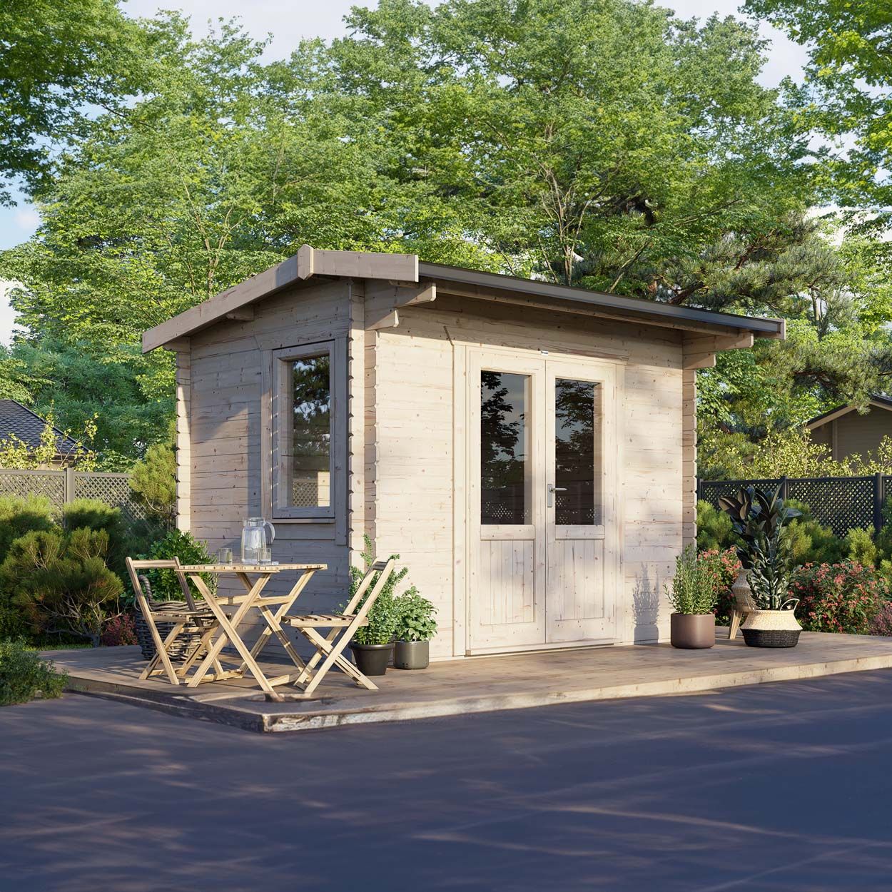Powersheds Apex Clasic LCabin 12ftx8ft DC 44mm
