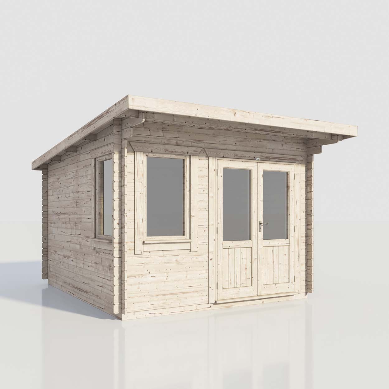 Powersheds Pent Clasic LCabin 12ftx14ft DTR 44mm