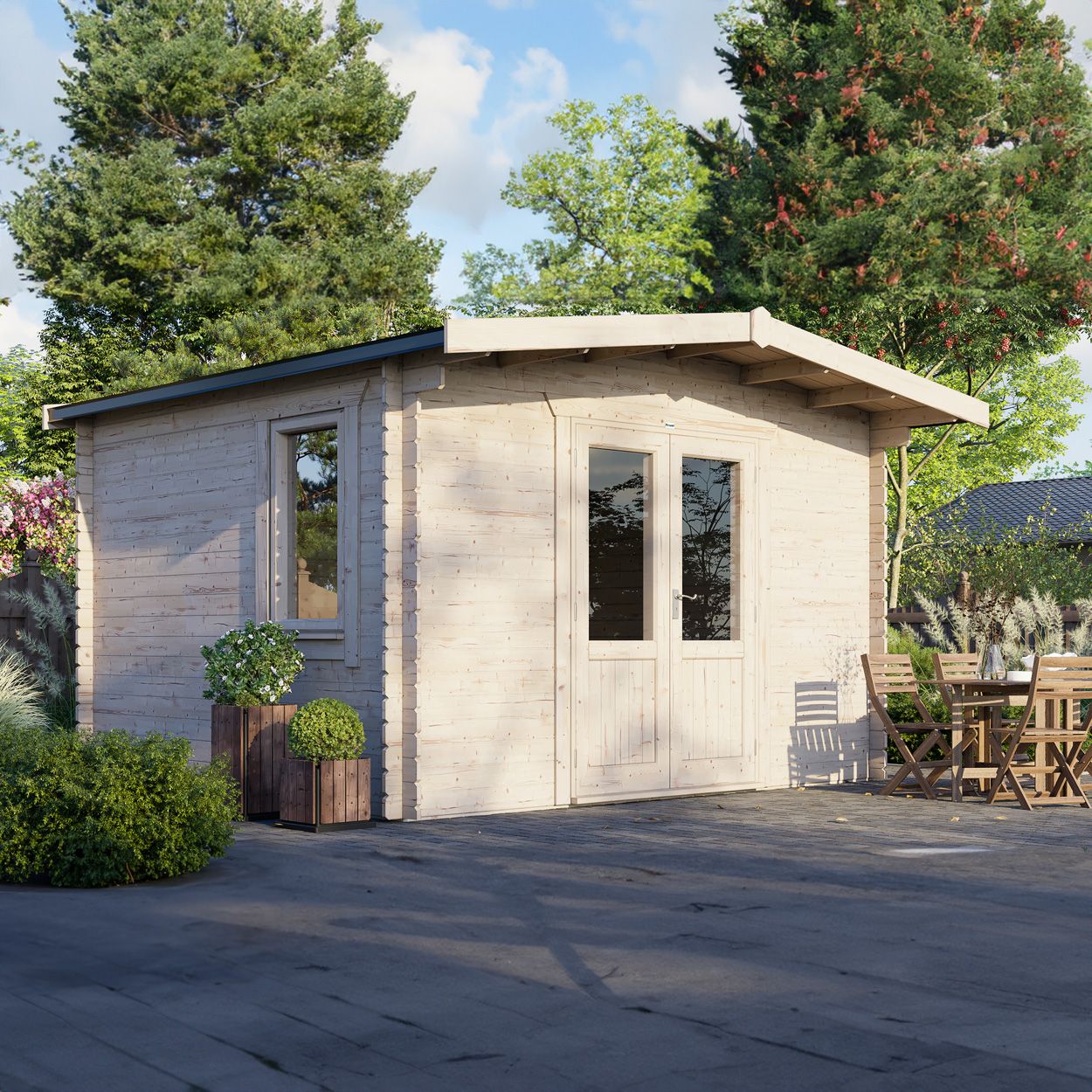 Powersheds Chalet Clasic LCabin 12ftx14ft DC 44mm