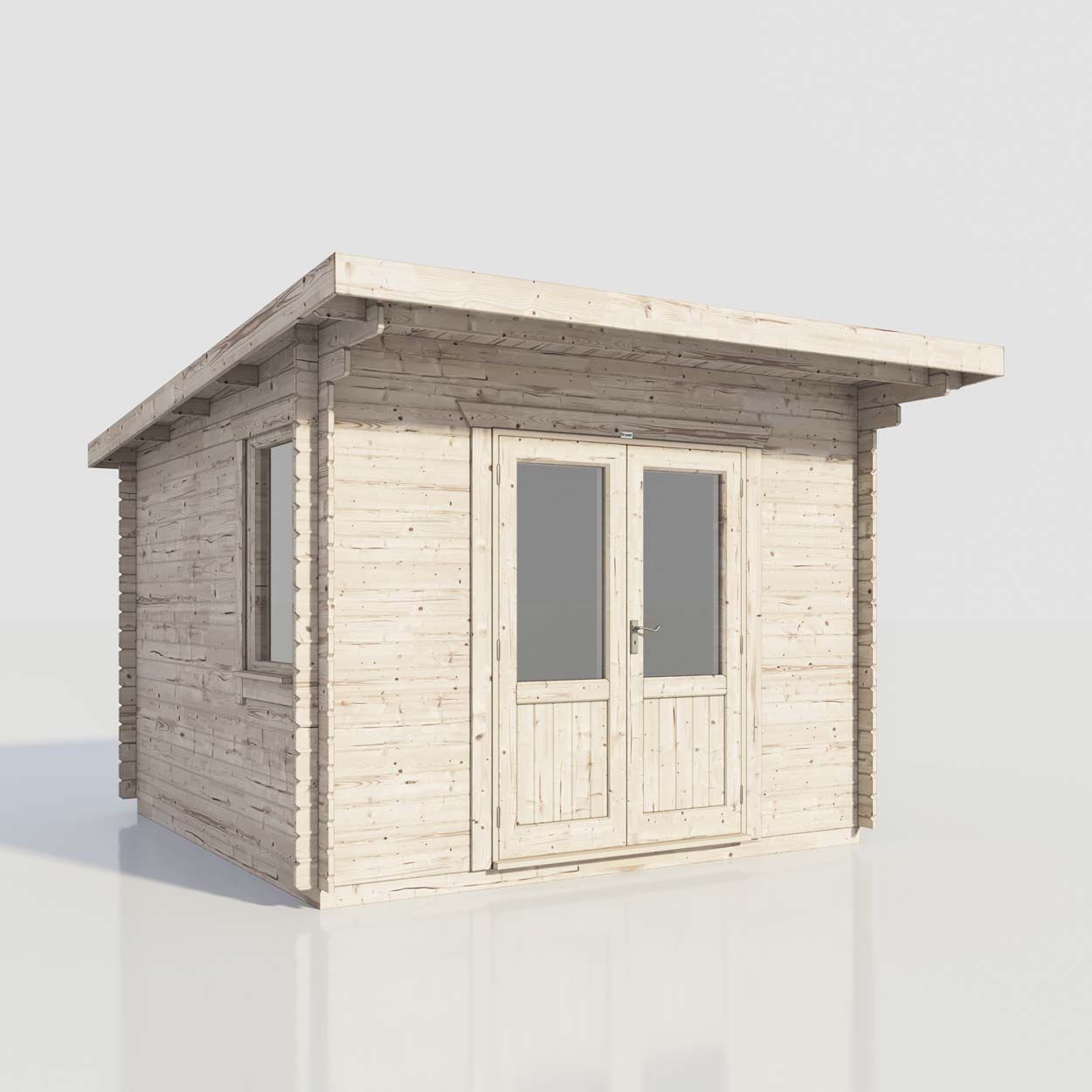 Powersheds Pent Clasic LCabin 12ftx12ft DC 44mm