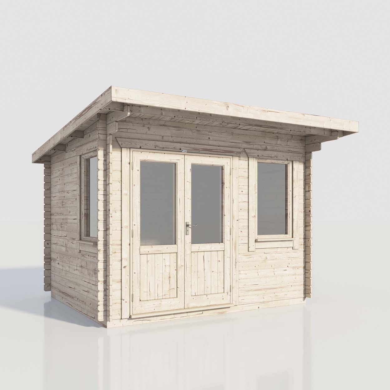 Powersheds Pent Clasic LCabin 12ftx10ft DTL 44mm