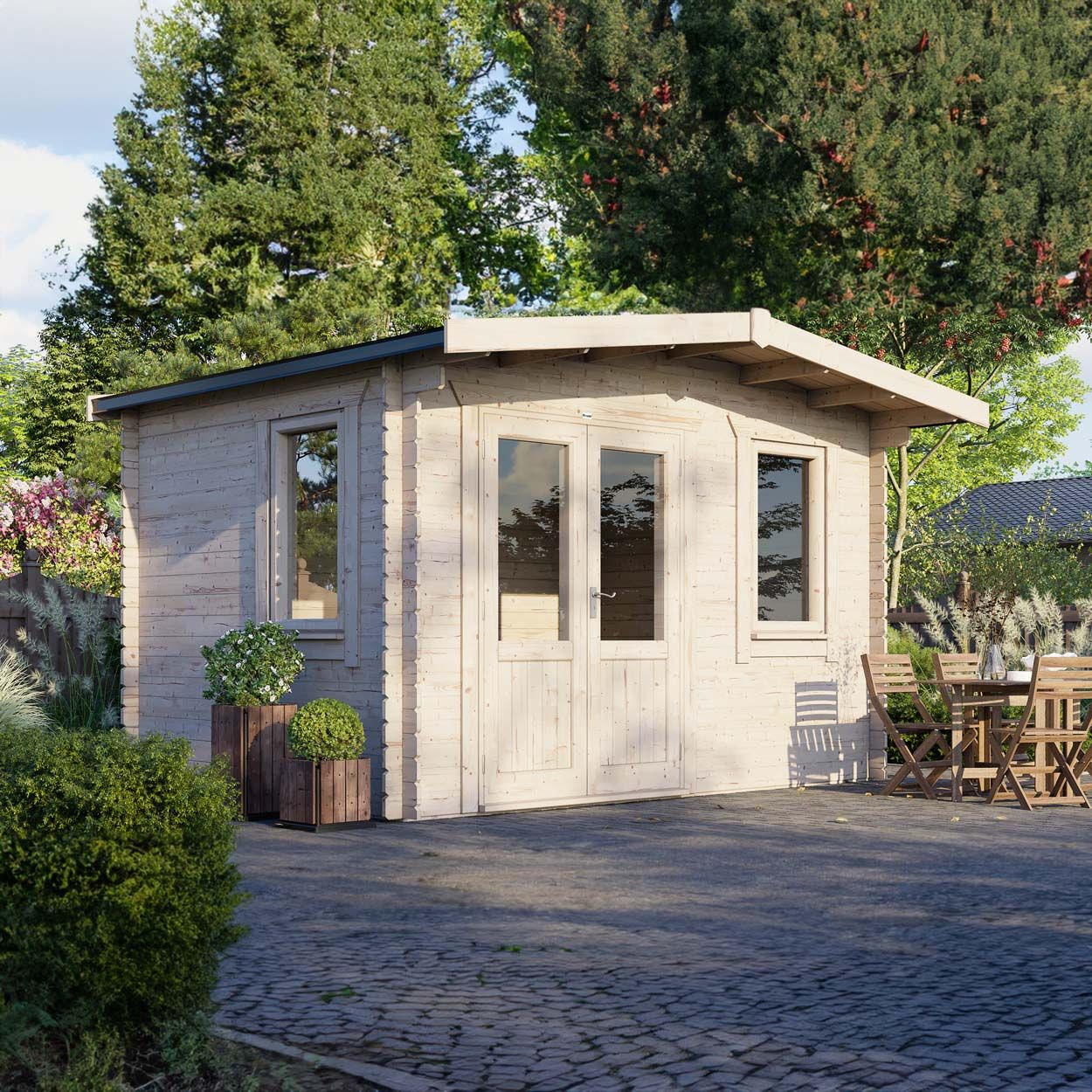 Powersheds Chalet Clasic LCabin 10ftx14ft DTL 44mm