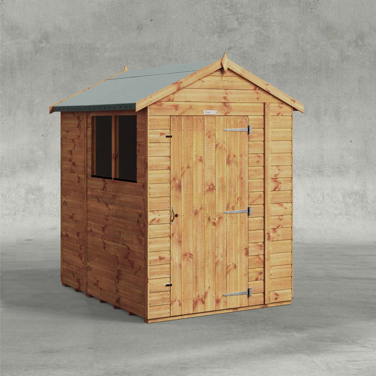 Powersheds Apex Garden Shed 6ftx5ft