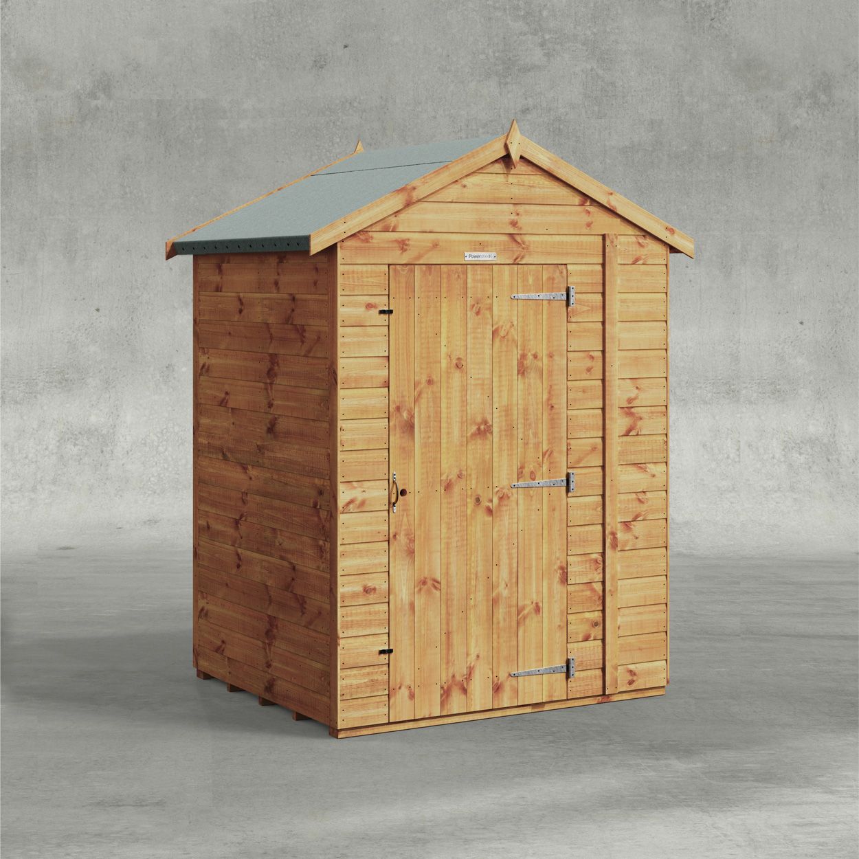 Powersheds Apex Garden Shed 4ftx5ft Windowless