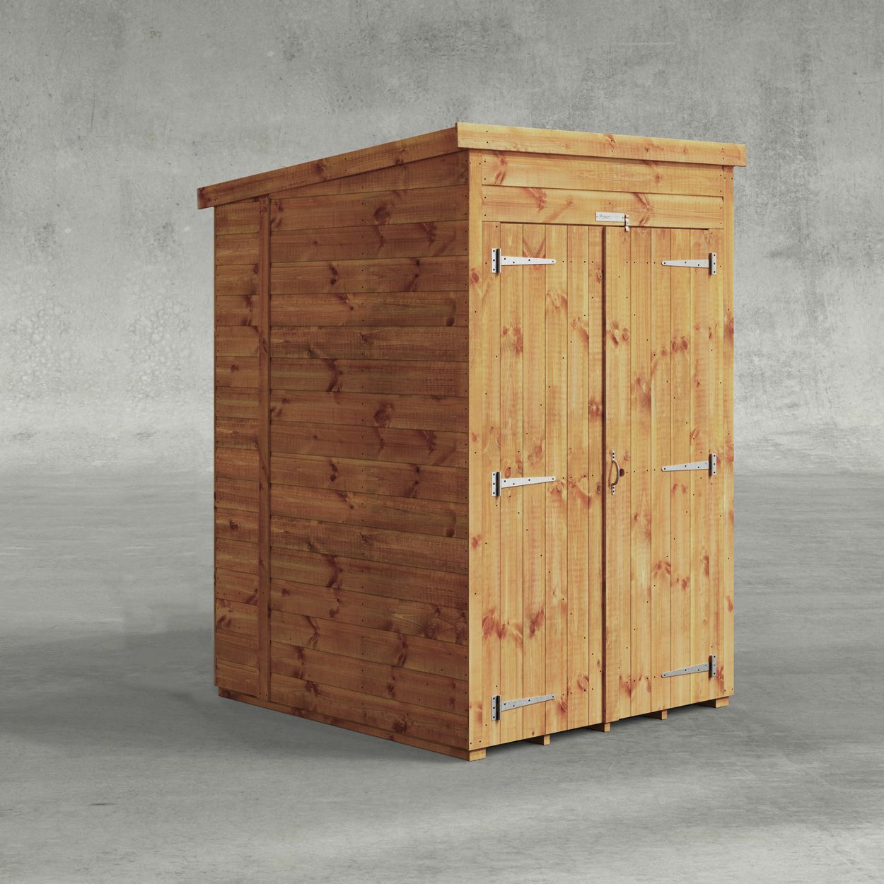 Powersheds Pent Garden Shed 4ftx5ft Windowless DD