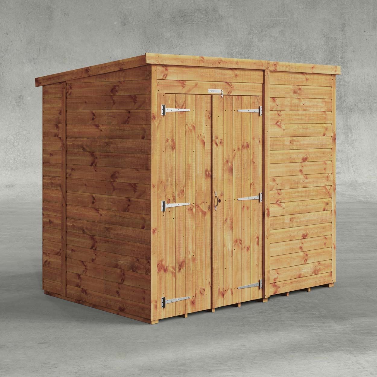 Powersheds Pent Garden Shed 7ftx5ft Windowless DD
