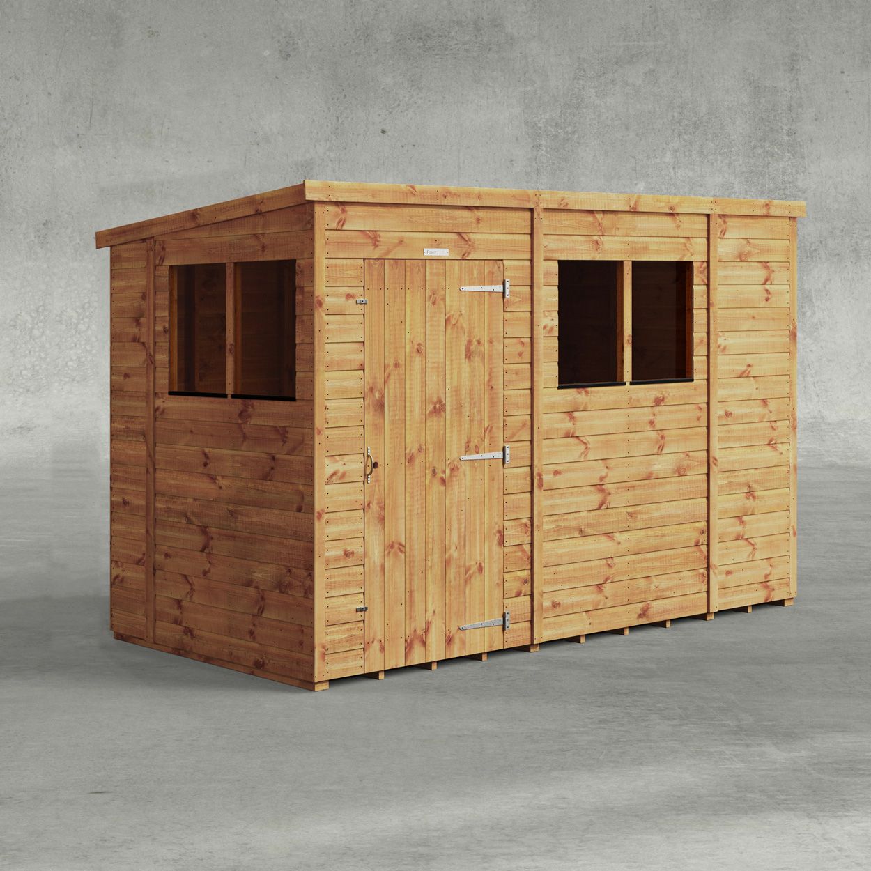 Powersheds Pent Garden Shed 10ftx5ft