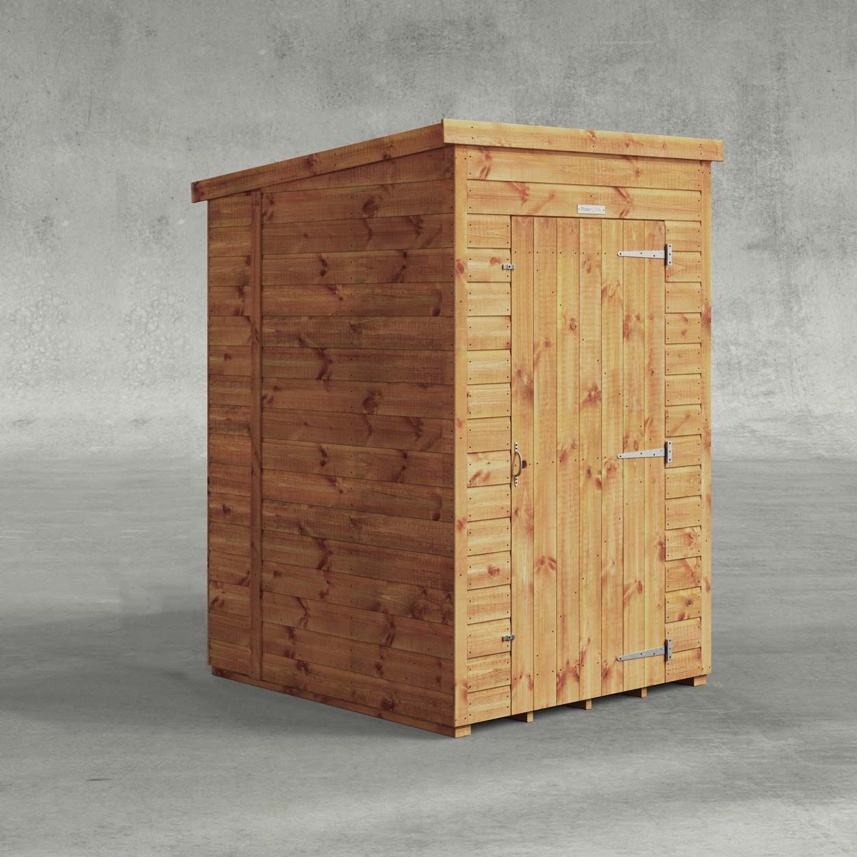Powersheds Pent Garden Shed 4ftx5ft Windowless