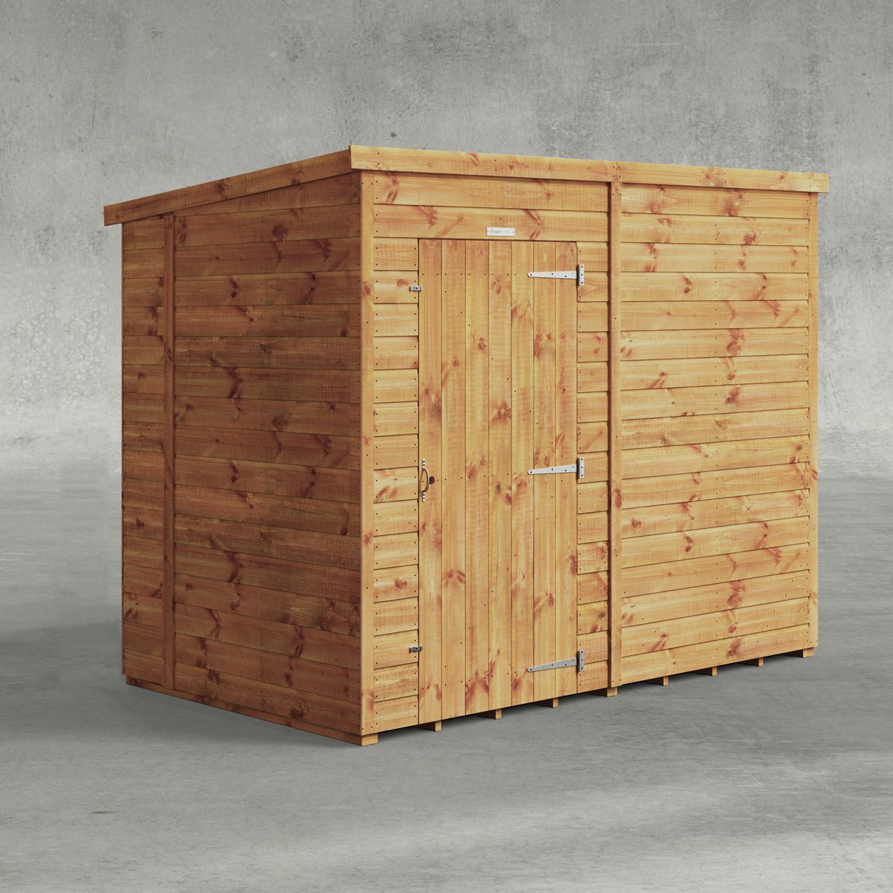 Powersheds Pent Garden Shed 8ftx5ft Windowless